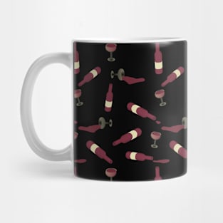 Red wine pattern Mug